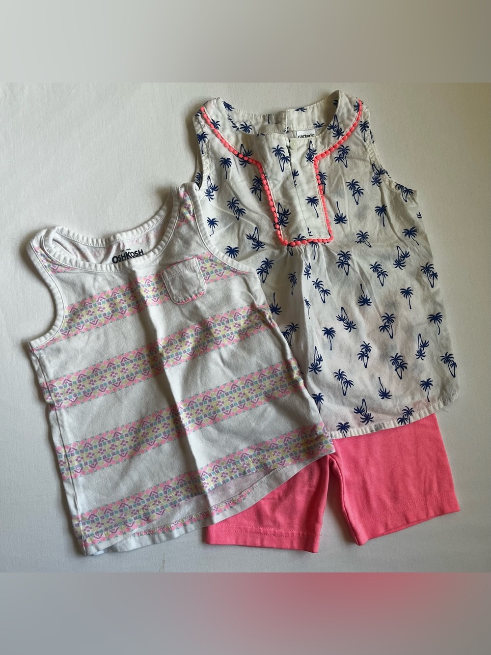 Carter's Toddler Girl's Tank Top and Shorts Outfit Set Size 2T